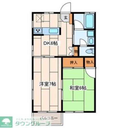 岩崎ハイツの物件間取画像